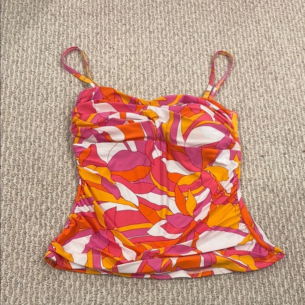 beyond control Vibrant Pink and Orange Women's Top